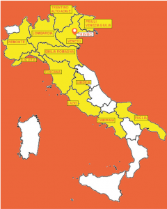 Mappa che mostra dove si trova ISF in Italia